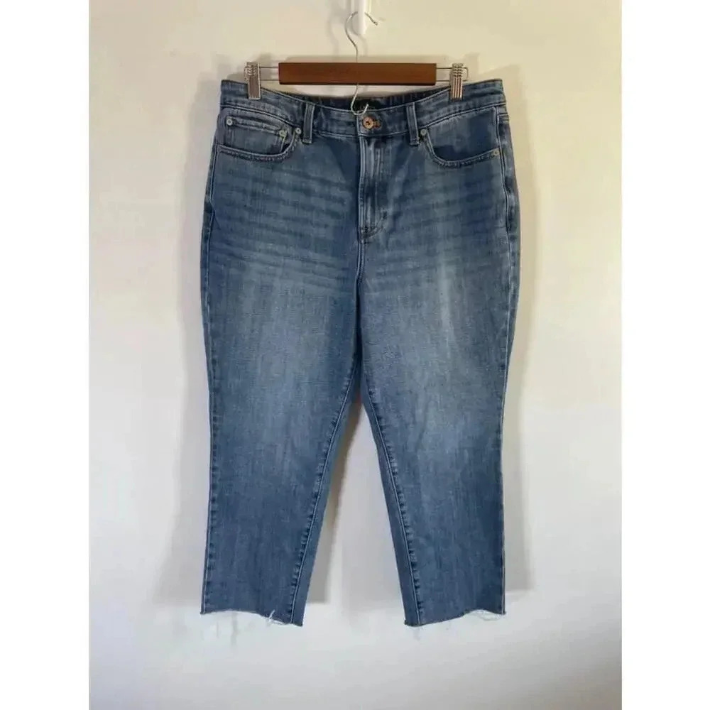 Women's Talbots Modern Ankle Jeans - Size 12P - Blue Petite EUC!